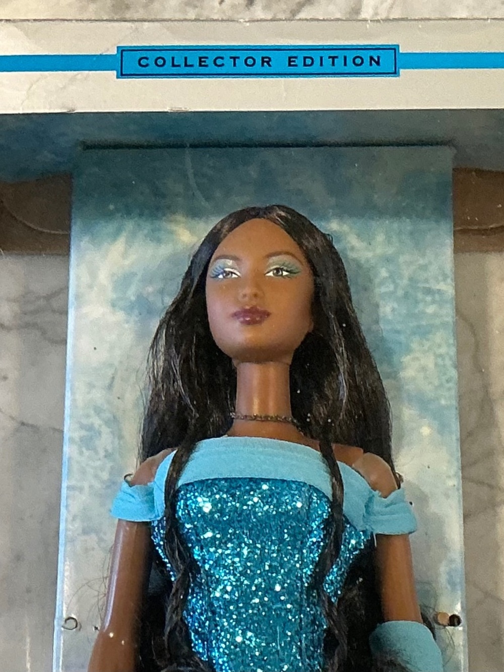 Birthstone Collection African American Barbie Doll Miss Turquoise December